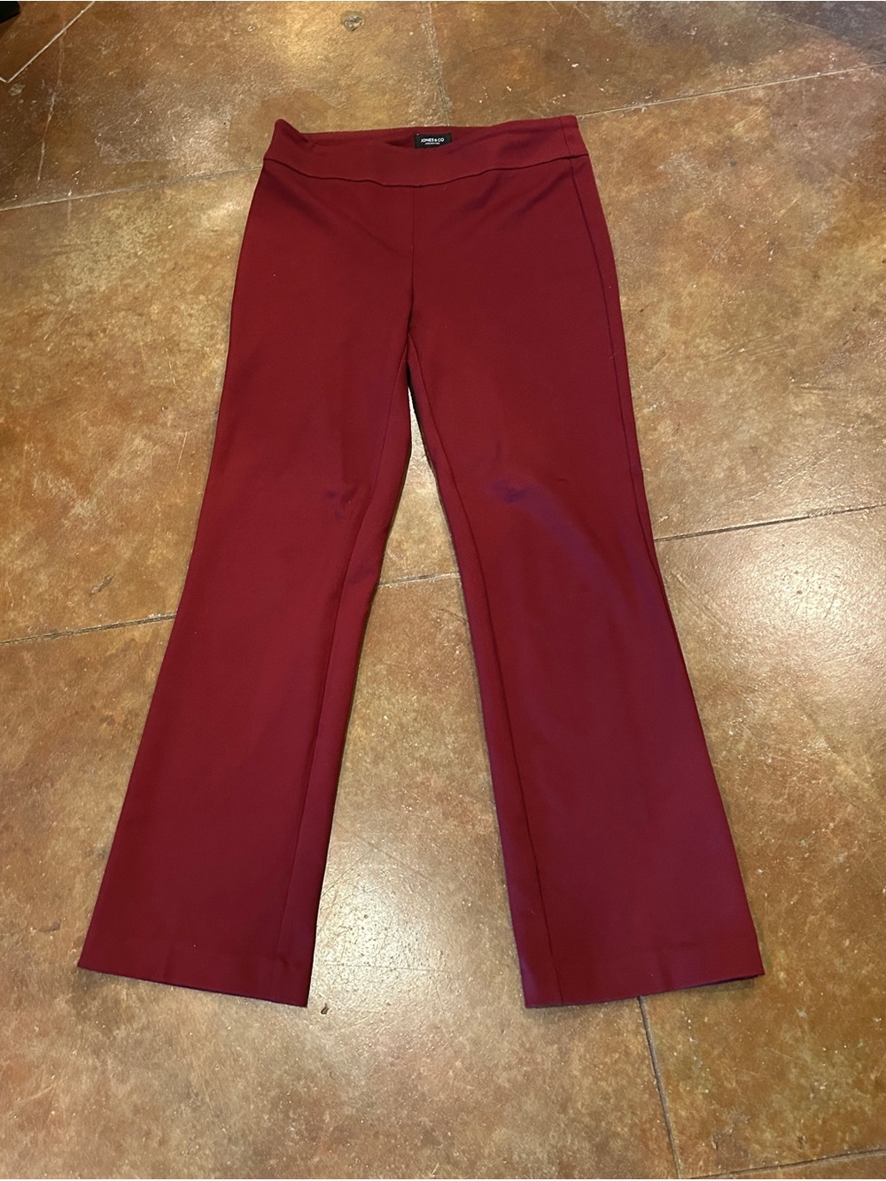Jones and Co. Women's Maroon Bootcut Pants